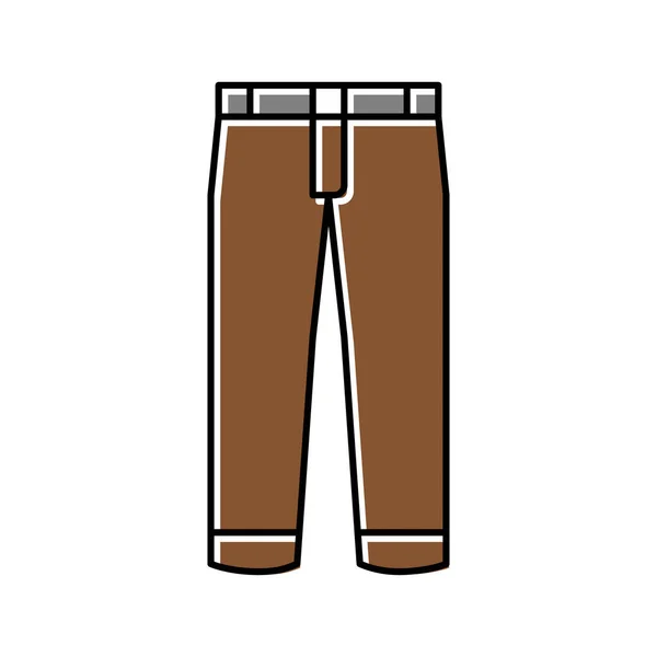 Broek jongen kledingstuk kleur pictogram vector illustratie — Stockvector