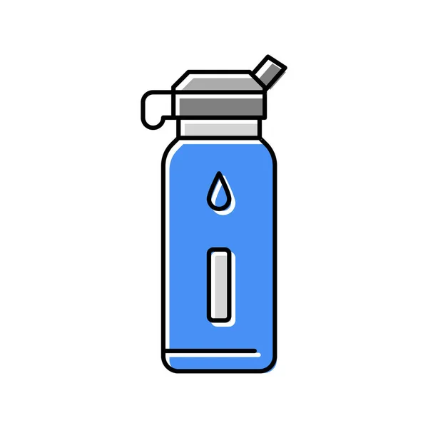 Su şişesi renk ikonu vektör illüstrasyonu — Stok Vektör