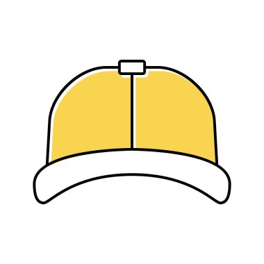 kapak başı yaz aksesuar renk vektör illüstrasyonu