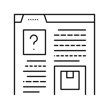 çarpım özellikleri ve çizgi vektör illüstrasyonunu gözden geçir