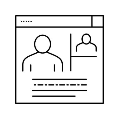 İnternet iletişim hattı simgesi vektörü siyah illüstrasyon