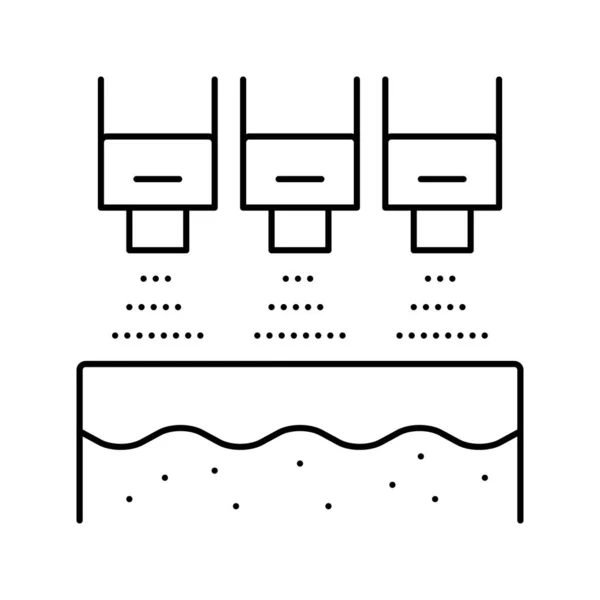 Bleichsystem Linie Symbol Vektor Illustration — Stockvektor
