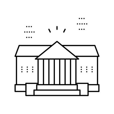 ev satırı ikon vektör illüstrasyonu