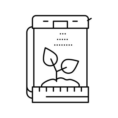 Gelecekteki depo çizgisi ikon vektör çizimi