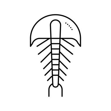 At nalı yengeçleri çizgisi vektör çizimi