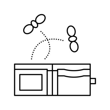 boş cüzdan satırı simgesi çizimi