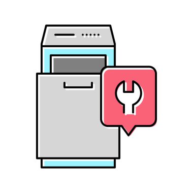 Çöp sıkıştırıcı renk ikonu çizimi