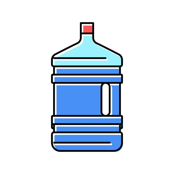 Galon woda kolor ikona wektor ilustracja — Wektor stockowy