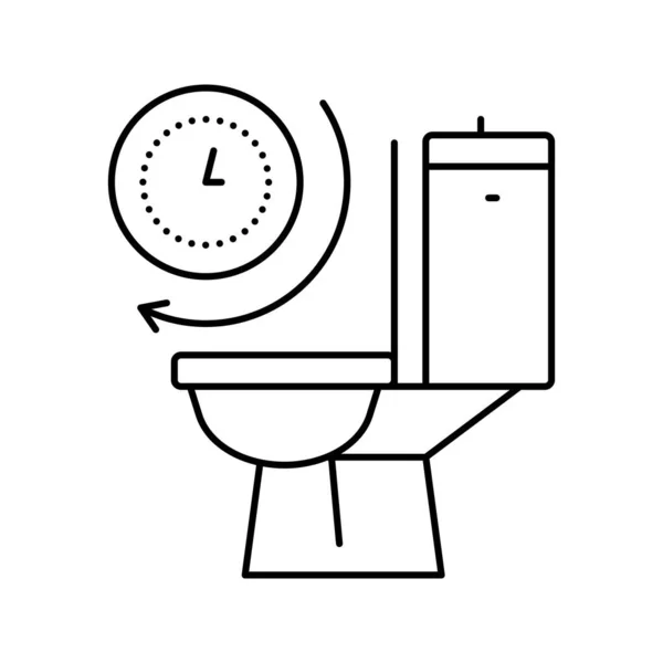 Täta urinering linje ikon vektor illustration — Stock vektor