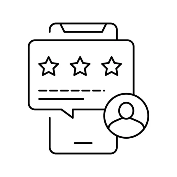 Appartement examen téléphone app ligne icône vectoriel illustration — Image vectorielle