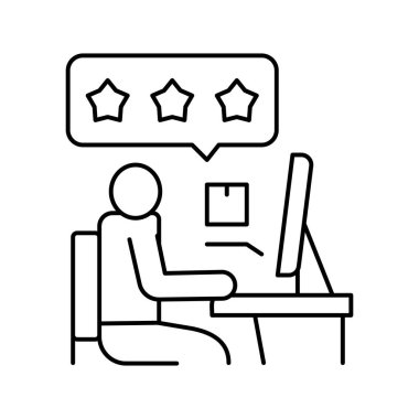 istemci satırı simgesi çizimi