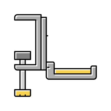 kulaklık askısı renk ikonu vektör illüstrasyonu