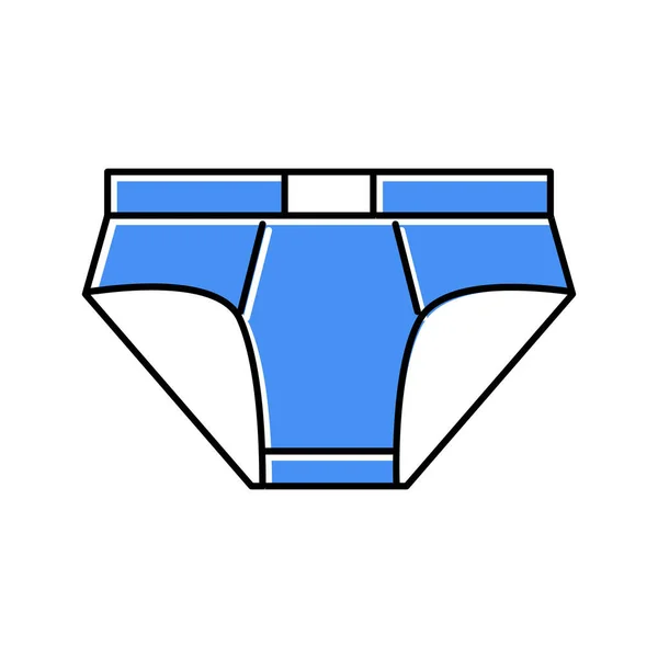 Spodní prádlo oblečení barva ikona vektor ilustrace — Stockový vektor
