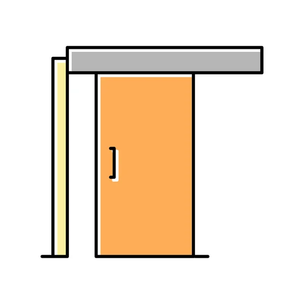 滑动门颜色图标矢量插图 — 图库矢量图片