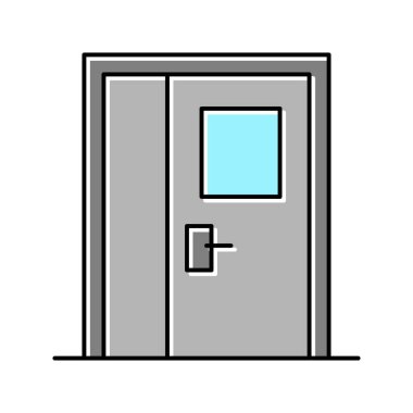 Metalik kapı rengi vektör illüstrasyonu