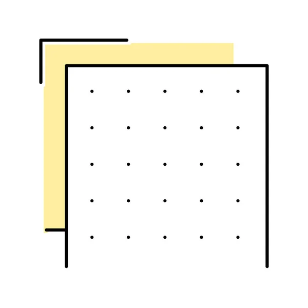 Bouwmateriaal laag kleur pictogram vector illustratie — Stockvector