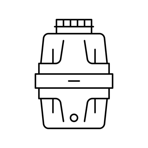 Garbage disposal line icon vector illustration — Stockvektor