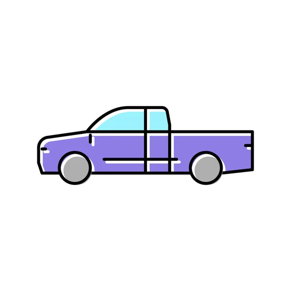 Carro coche color icono vector ilustración — Vector de stock