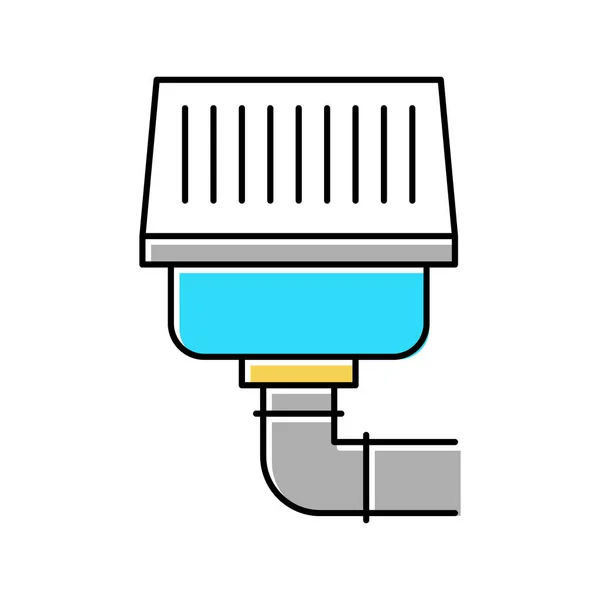 Фільтр водостічної системи кольоровий значок Векторні ілюстрації — стоковий вектор