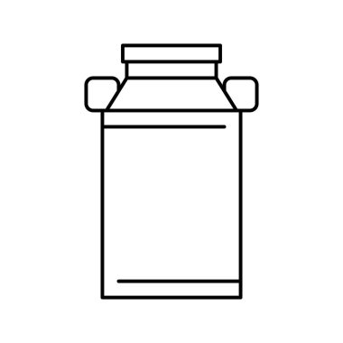 süt kutusu simge vektör çizimi