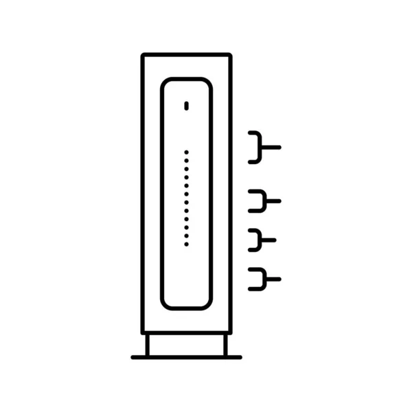 Cabo modem linha ícone vetor ilustração — Vetor de Stock