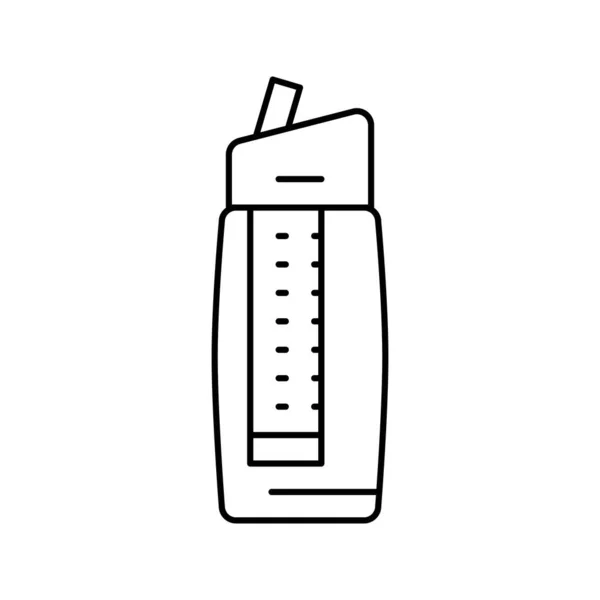Filtro de água linha portátil ícone vetor ilustração — Vetor de Stock