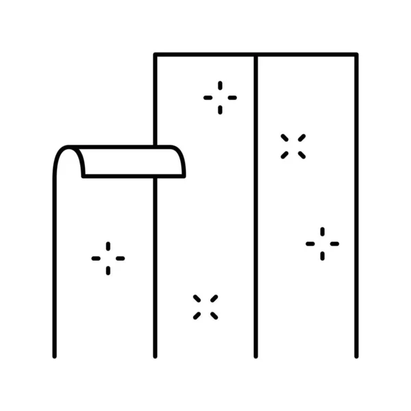 Vinyl omhulling lijn pictogram vector illustratie — Stockvector