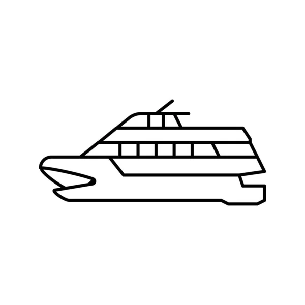 Иллюстрация вектора иконок катера — стоковый вектор