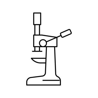 Kahve hattı ikonu vektör illüstrasyonunu hazırlamak için düğmeye basın