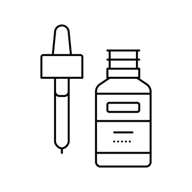 temel fizyoterapi hattı ikon vektör çizimi