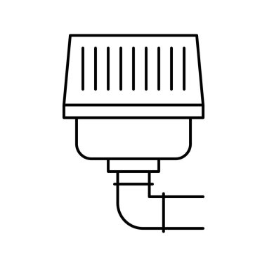 drenaj sistemi çizgi simgesi çiziminin filtresiName