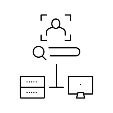 depolama yüzü için sunucu veri tabanı, çevrimiçi yüz tanımlama uygulaması çizelgesi çizimi