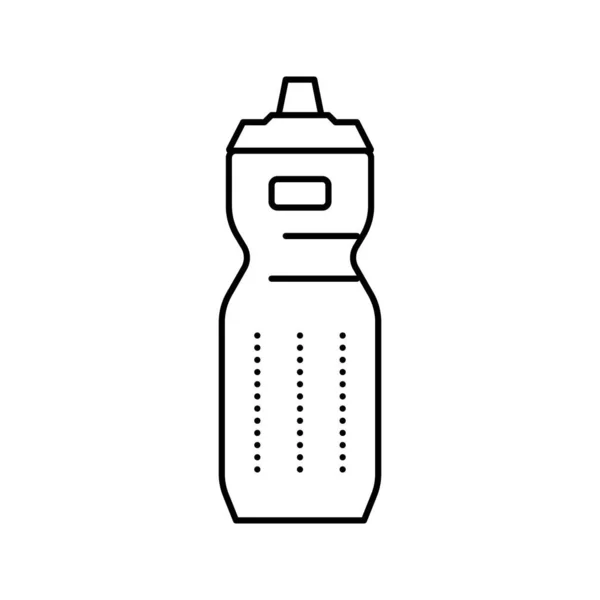 Agua botella línea icono vector ilustración — Vector de stock