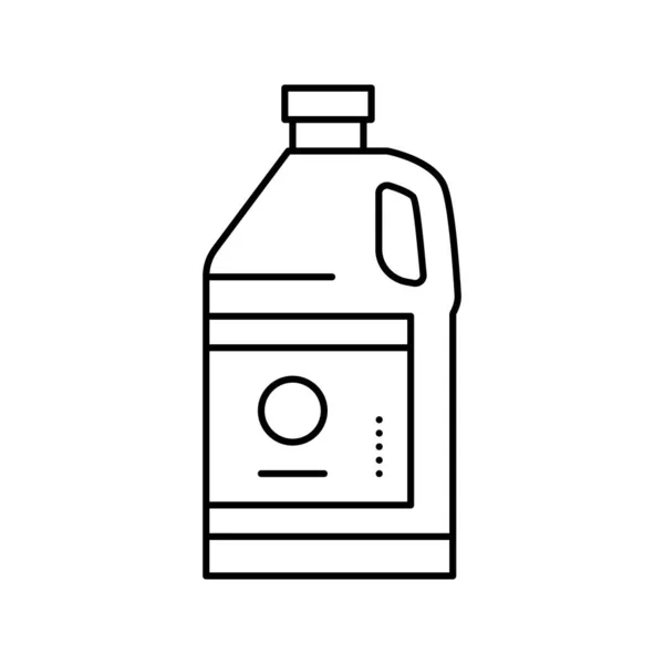 Línea de botella de resina icono vector ilustración — Vector de stock