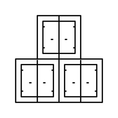 konteyner yığını port portu vektör illüstrasyonu