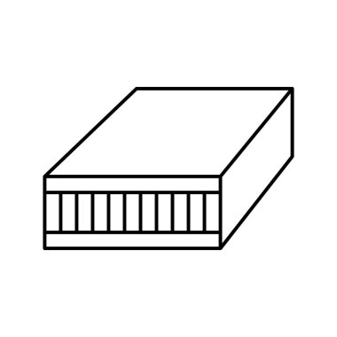 blok satırı simgesi vektör illüstrasyonu