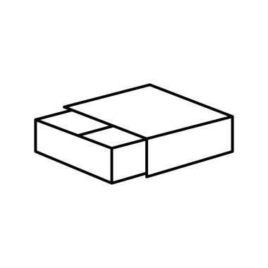 eşleşen kutu satırı vektör illüstrasyonu