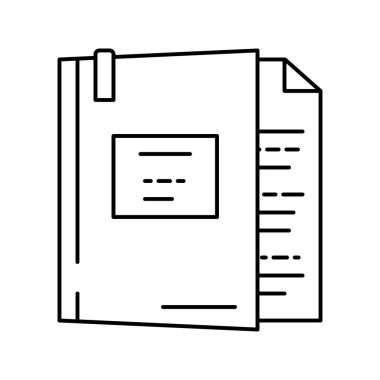 vaka kanunu çizgi vektör illüstrasyonuName