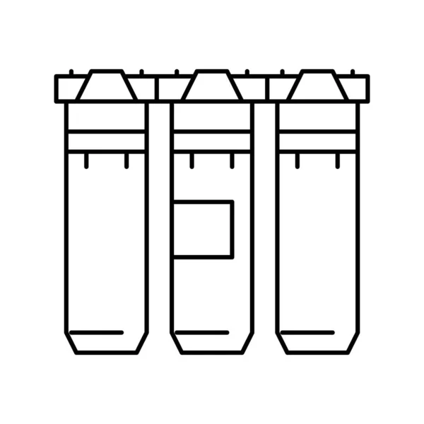 Filtratie water apparatuur lijn pictogram vector illustratie — Stockvector