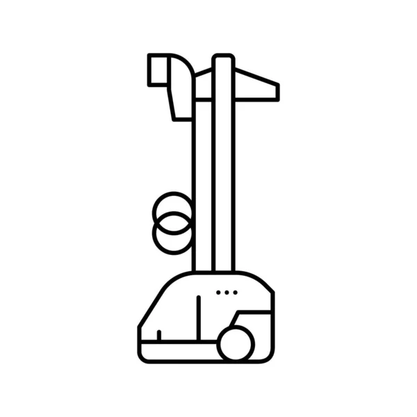 Dampfmaschinen Linie Symbol Vektor Illustration — Stockvektor