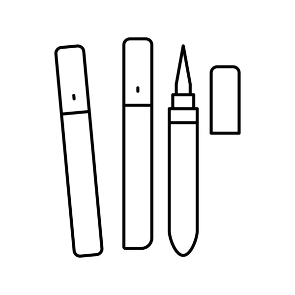 Kleber für Wimpern Linie Symbol Vektor Illustration — Stockvektor