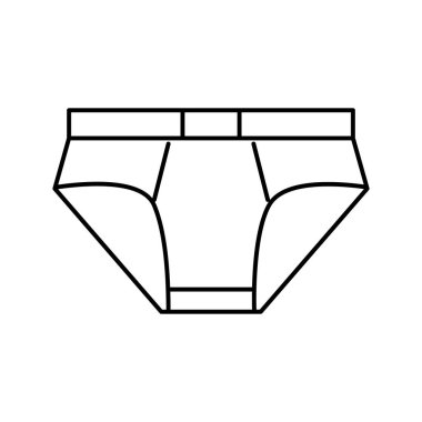 iç çamaşırı çizgisi ikon vektör çizimi