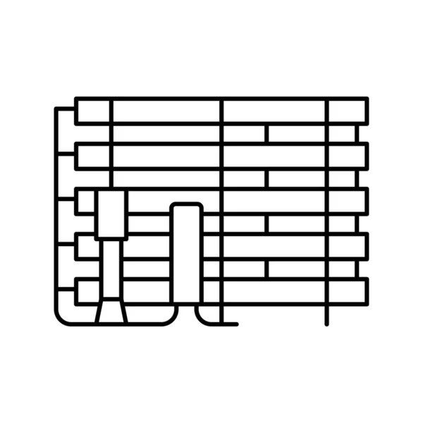 Industrivatten filter linje ikon vektor illustration — Stock vektor