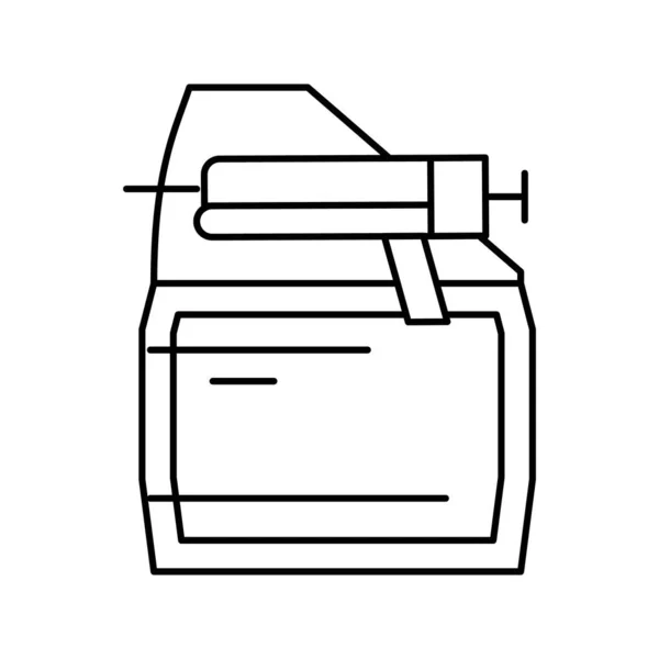 First coat primer line icon vector illustration — Stock Vector