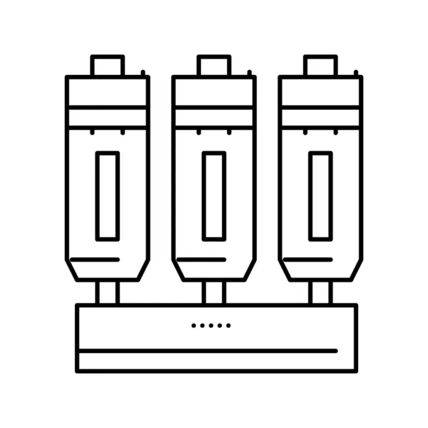 Verfijning olijflijn pictogram vector illustratie — Stockvector