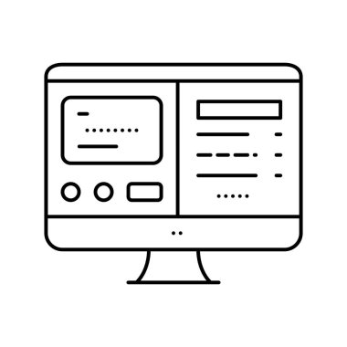 Elektronik çevrimiçi kart satırı vektör illüstrasyonu