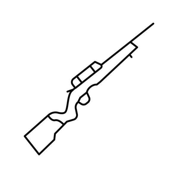 Rimfire Pistole Linie Symbol Vektor Illustration — Stockvektor