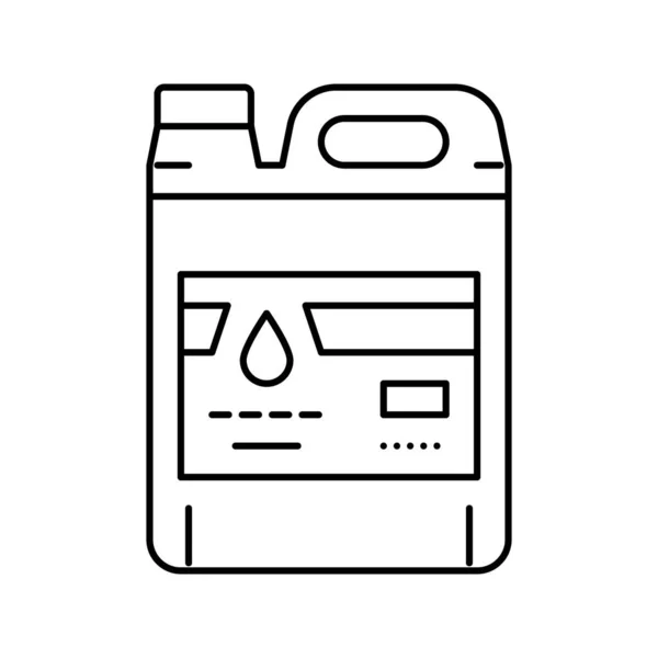 Illustration vectorielle d'icône de ligne d'art de résine liquide chimique — Image vectorielle