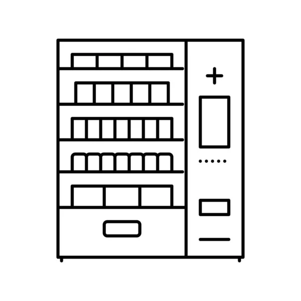 Medische automaat lijn pictogram vector illustratie — Stockvector