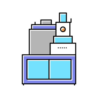 Çikolata bitkisi teçhizatı renk vektör illüstrasyonu